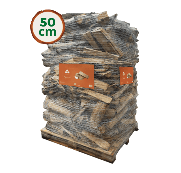 Bois de chauffage 50 cm Wooday –100% feuillus – 2.5 Stères